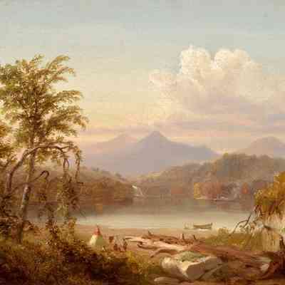 Silver Lake with Indian Teepee