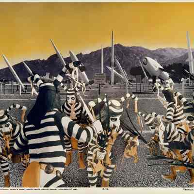 Koshare/Tewa Ritual Clowns, Missile Park, White Sands Missile Range, New Mexico, from "Nuclear Enchantment"