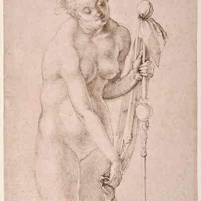 Female Nude with a Staff