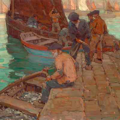 Unloading Fish, Concarneau, France