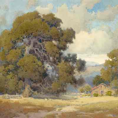 California Oaks with Barn