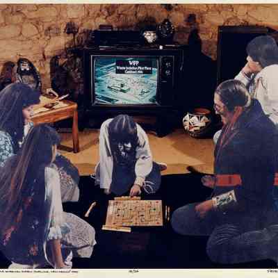 The Evening News, Native American Pueblo Dwelling, New Mexico, from "Nuclear Enchantment"
