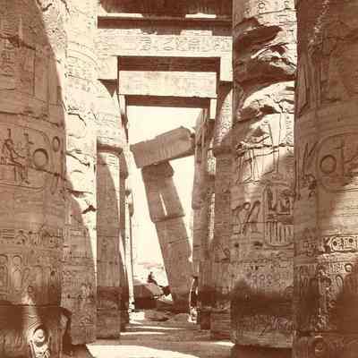 Leaning Column in the Temple of Karnak