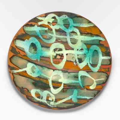 Plate (Green & White)