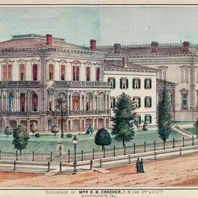 Residence of Mrs. E. B. Crocker, S.W. Corner