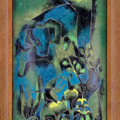 Goat in the Fields Plaque