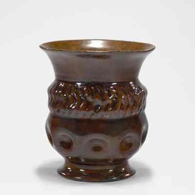 Brown Dimpled Cup