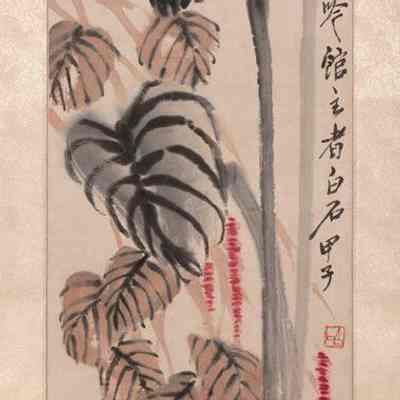 Tall Leaves and Grasshopper