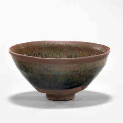 Tea Bowl with "Hare's Fur" Glaze