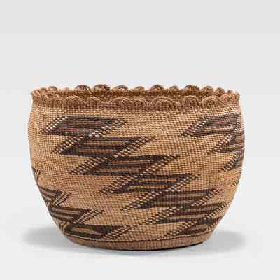 Twined Basketry Bowl