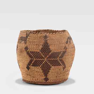 Twined Pictorial Basket