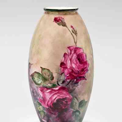 Red and White Roses Vase