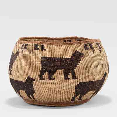 Twined Pictorial Basket