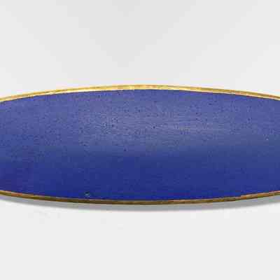 Blue Oval Brooch