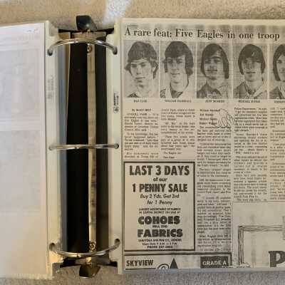 Five Eagles in One Troop Eagle Scout related article: Dan Case , William Marshall , Jeff Mosher , Michael Supkis , Robert Wagner