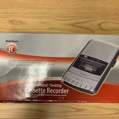 Portable cassette tape recorder and player Stored in SLHS-FC5 D1: Box view.