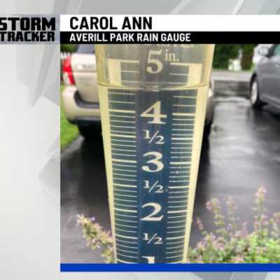 Rain Gauge: Rain gauge further documenting the over 4.5 inches of that hit Sand Lake on July 14, 2021,