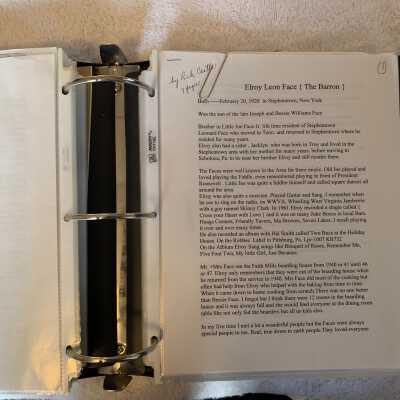 Rich Castle ElRoy Leon Face (The Barron) recollections: Seven page summary of Rich Castle's recollections of growing up with ElRoy Face.  All seven pages are available in PDF format in the Informal Histories Folder of this site.