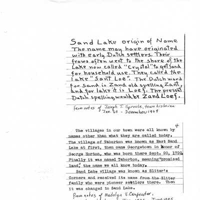TOSL Name Origins