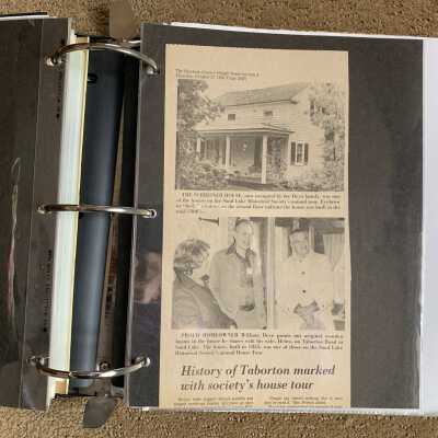 1983 Chatham Courier Sand Lake House newspaper article: Features the Schreiner and William Deyo house