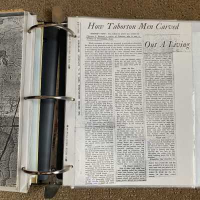 Left: Charcoal making article page 3