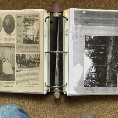 Left: A 2004 The Historian magazine article regarding C. Malden Wells: Right:  Photo of George Whitehead home and Twin Lions
