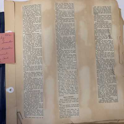 November of 1950 Storms Binder - Page example