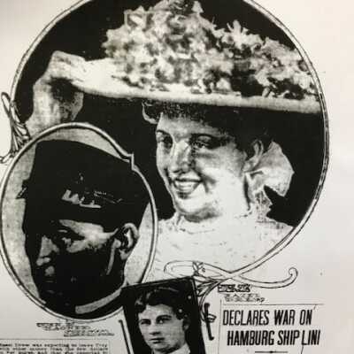 Photo of Fred Hamm, Trolley Conductor, Hazel-like Young Lady: Hamm was a possible suspect.