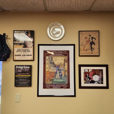 Refreshed Wall Displays: Outside wall of the main entranceway to Sand Lake Town Hall.