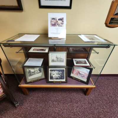 Display Case of Historic Photos - Inner Right Wall: Close up