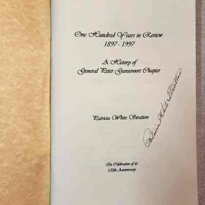 Autograph Page: Displays Patricia White Stratton's autograph.