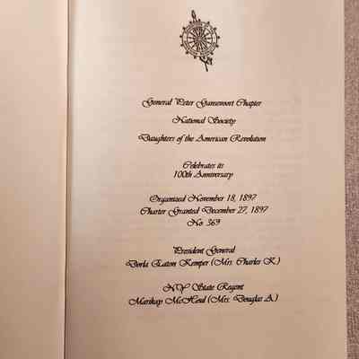 Chapter Information Page