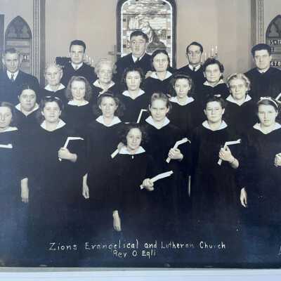 Zions Evangelical and Lutheran Church choir, undated c. 1930s-40s