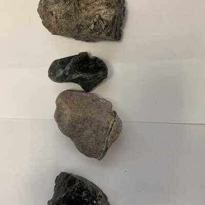 Rensselaer Glass Factory Glass Slag - Examples close up