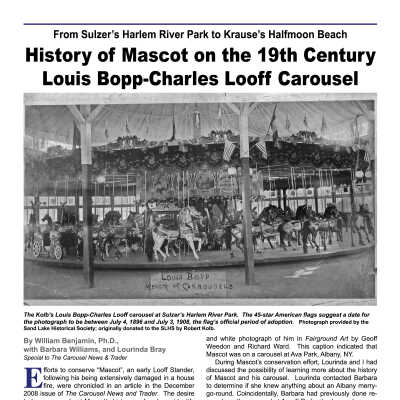 Louis Bopp Carousel History Article - Carousel News & Trader, June 2009: Seven-page downloadable PDF document.