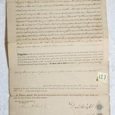Doc # 127 Indenture (Continued) 1848-12-28 P2-of--4: Wright indenture pages 2 and 3.