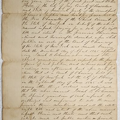 Doc # 131 Indenture 1845-06-20 P1-of-2: Isaiah B. Coleman and his "infant" (under 21) grandson Albert H. Coleman to John Kerr. Deeds land from Coleman to Kerr. Isaiah was appointed guardian of Albert who was considered an "infant" because he was under 21.