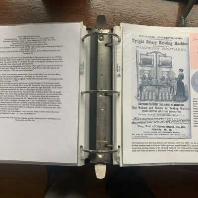 ElRoy Face recollections continued and Upright Rotary Knitting Machines advertisement.