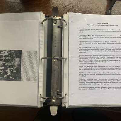Taborton Class reunion article and Bart Warren history by his grandson John Warren