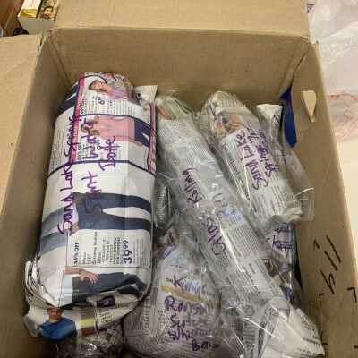 Box in which the donated items are stored in SLHS FC5-D3