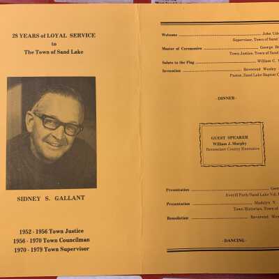 Supervisor Sidney Gallant Testimonial Dinner Program - Inner Pages: Sidney Gallant Testimonial Dinner Program, April 21, 1979