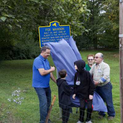 Fox Mansion Historic Marker Dedication