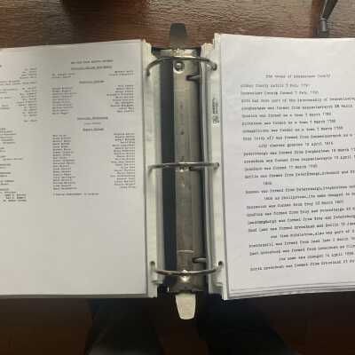 34th Commencement Program Pages and Rensselaer County Town Formation Dates