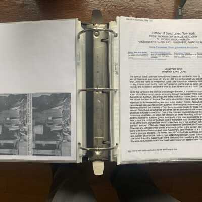 School Cornerstone Placed and 1897 George Baker Anderson History of Sand Lake: H. H. Butler Land Donation