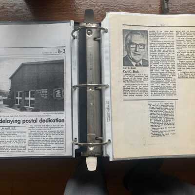 News Article: May 13, 1991, newspaper article regarding the grand opening of the new Averill Park Post Office and a 1981 obituary of Carl C. Beck.
