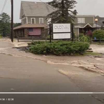 Old Daley / Cooked Lake Inn - 1: Fortunately, the historic restaurant suffered relatively damage.