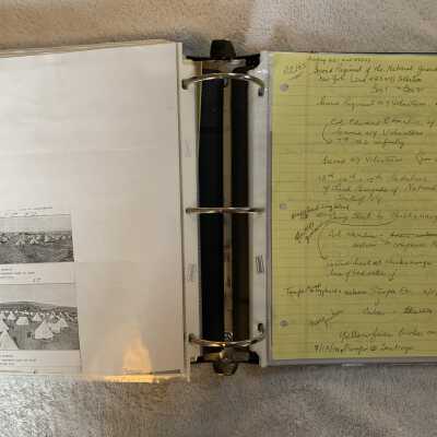 Camp Hardin, Spanish American War, newspaper article and notes