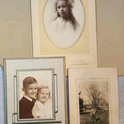 Miscellaneous Photo Group 3: No notations or relationships between the photos.  Includes a photo of a little boy saluting.