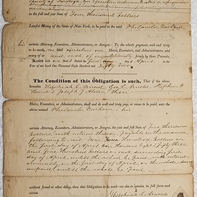 Doc # 94 Bond (Continued) 1852-04-01 P2-of-2: Barbour loan page 2.