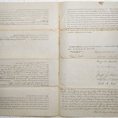 Doc # 96 Indenture (Continued) 1852-04-01 P2-of-2: Arnold and Hunt indenture page 2.